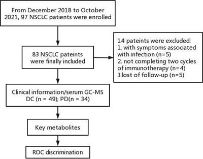 Metabolomics profiling in prediction of chemo-immunotherapy efficiency in advanced non-small cell lung cancer